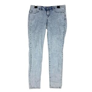 LEI Emma Jegging Jeans Juniors 11 Blue Acid Wash Mid Rise Slim Stretch